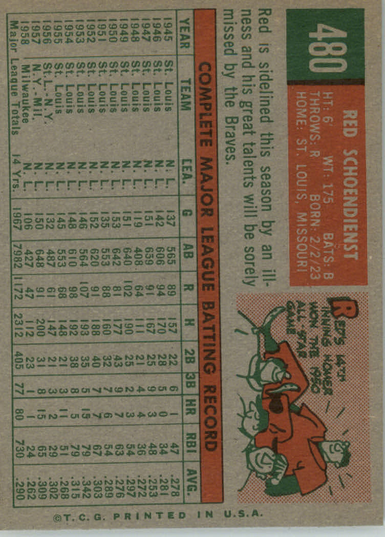 1959 TOPPS BASEBALL ASSORTED SINGLES U-PICK #362-556 - Picture 396 of 488
