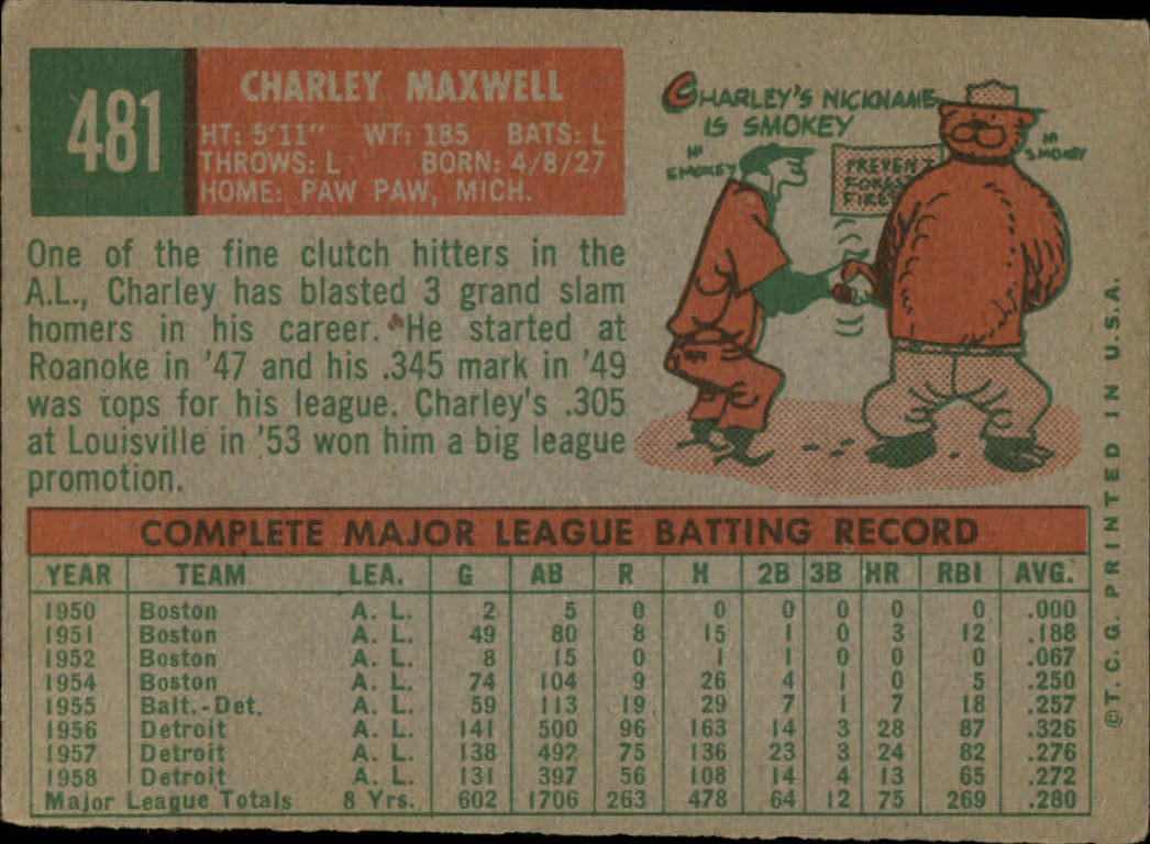 1959 TOPPS BASEBALL ASSORTED SINGLES U-PICK #362-556 - Picture 398 of 488