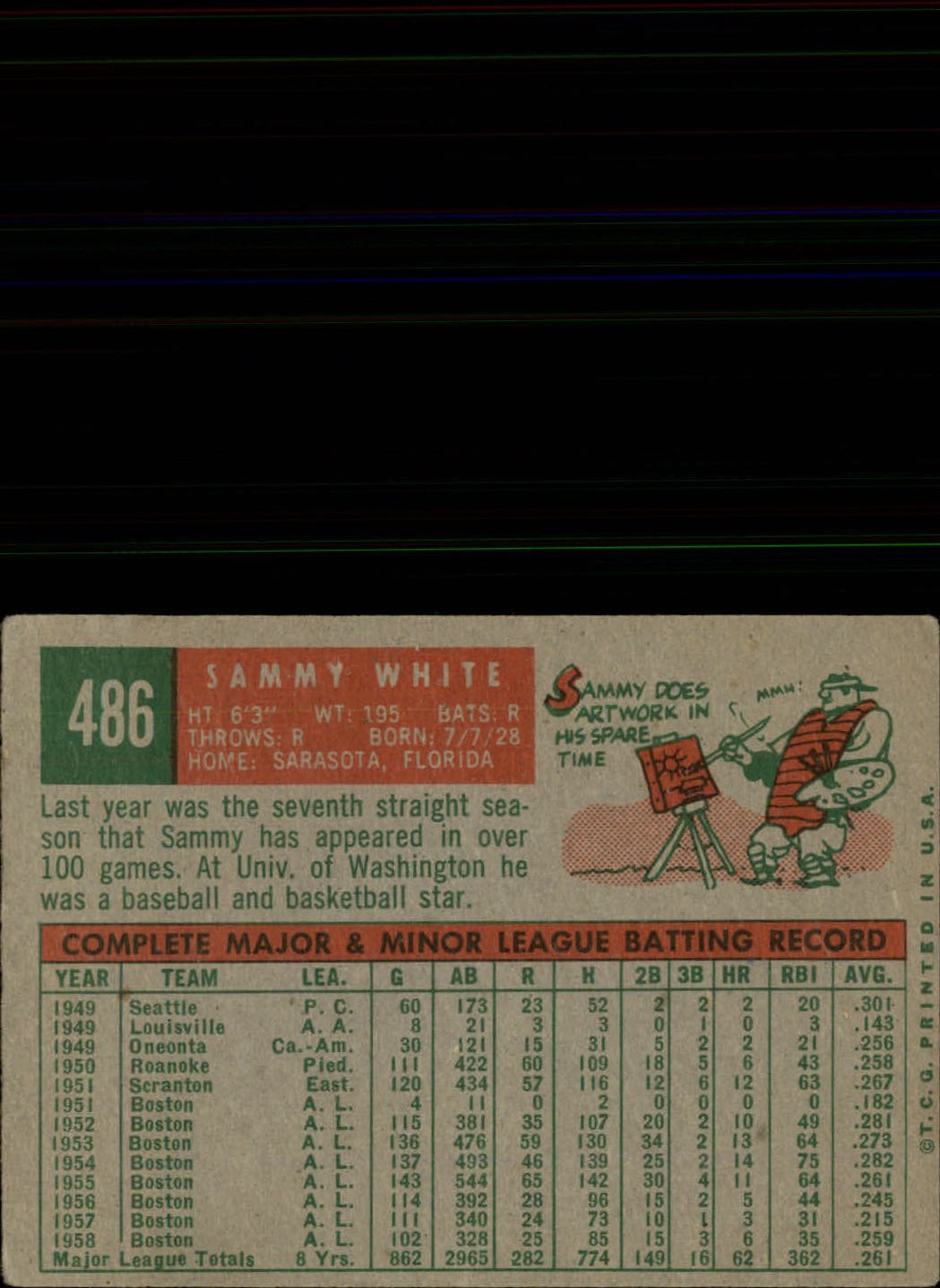 1959 TOPPS BASEBALL ASSORTED SINGLES U-PICK #362-556 - Picture 414 of 488