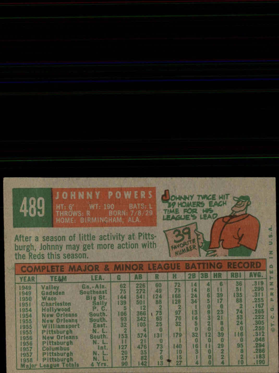 1959 TOPPS BASEBALL ASSORTED SINGLES U-PICK #362-556 - Picture 426 of 488