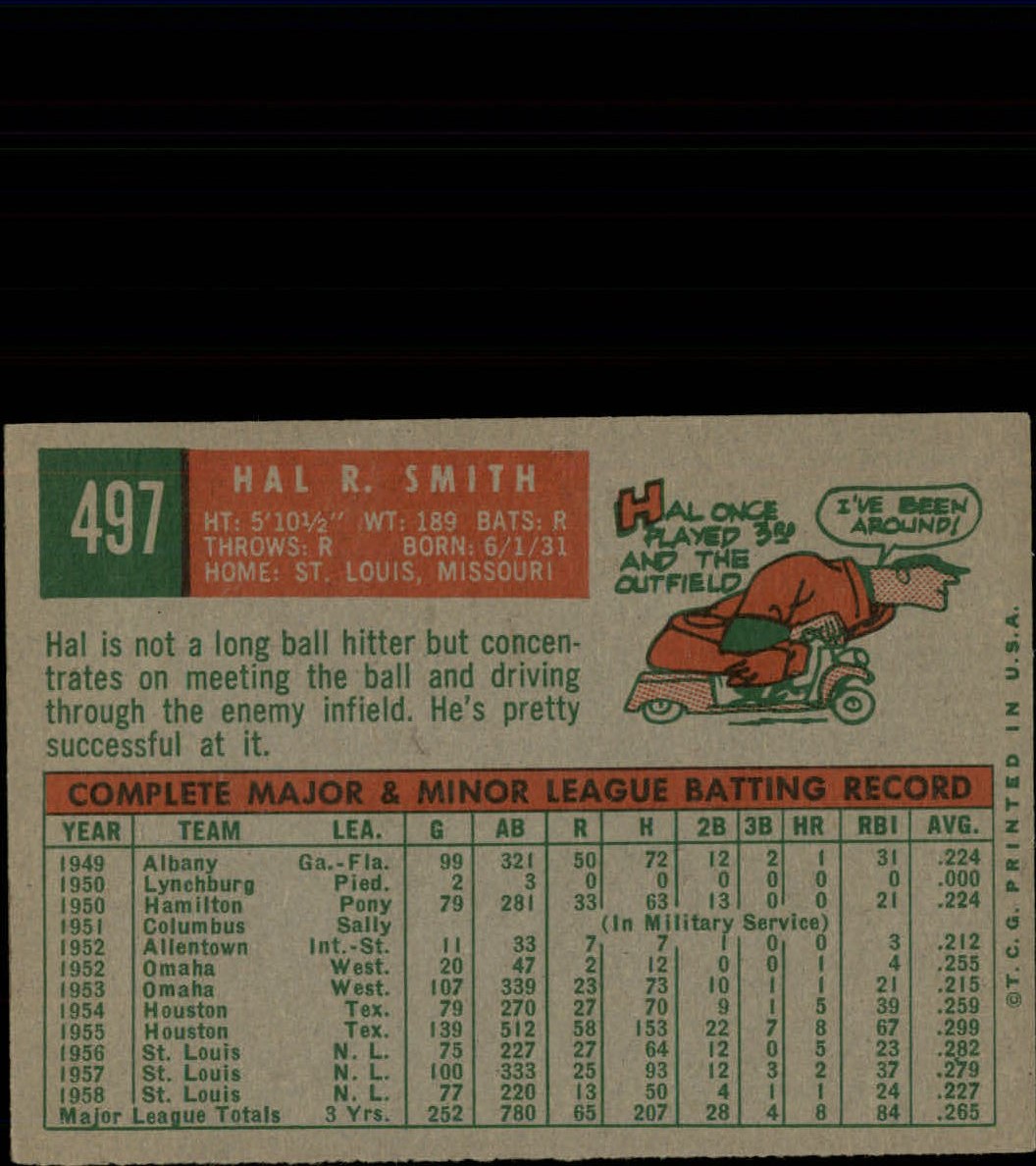 1959 TOPPS BASEBALL ASSORTED SINGLES U-PICK #362-556 - Picture 434 of 488
