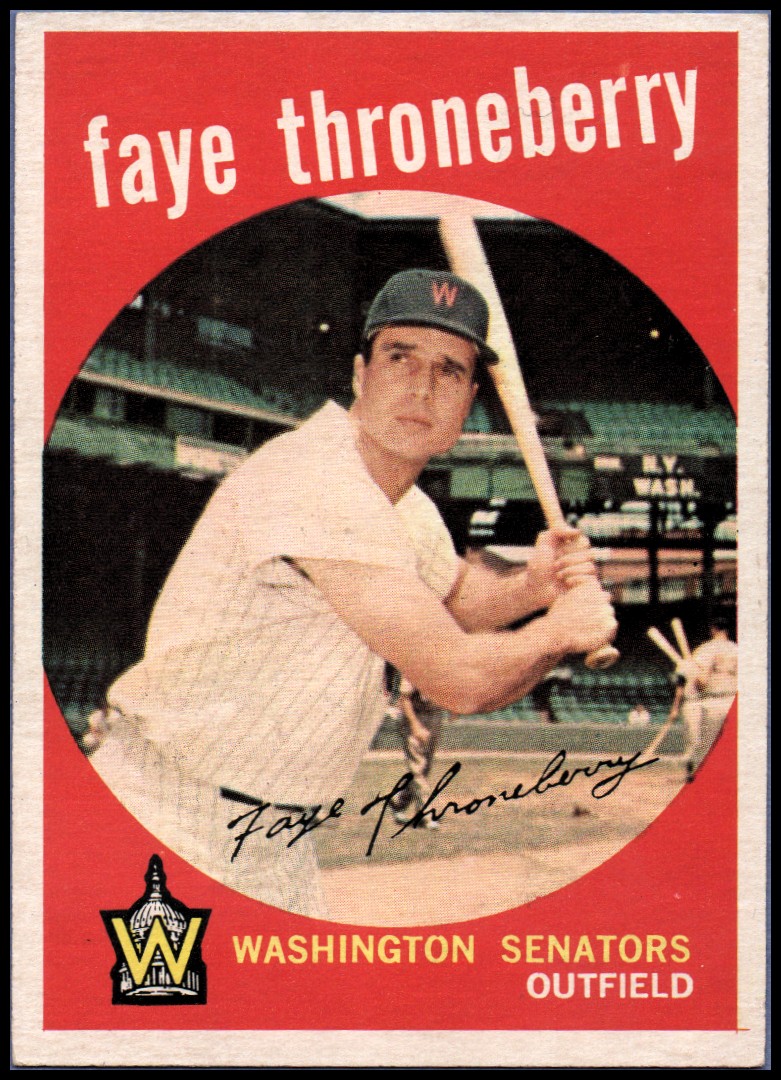1959 Topps #534 Faye Throneberry