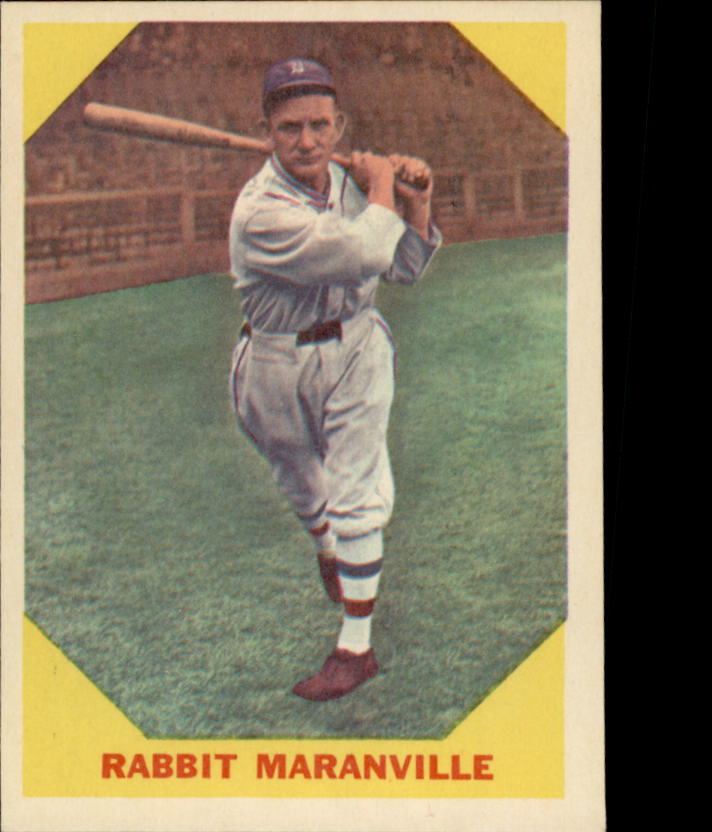 1960 Fleer #21 Rabbit Maranville DP