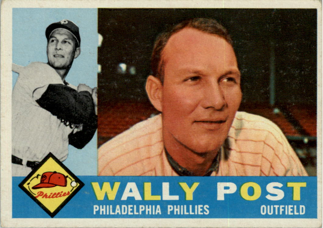 1960 Topps #13 Wally Post