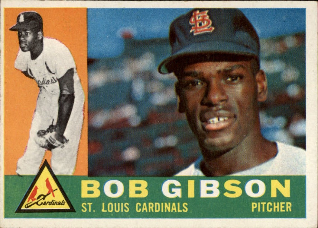 1960 Topps #73 Bob Gibson St. Louis Cardinals Baseball Card VG