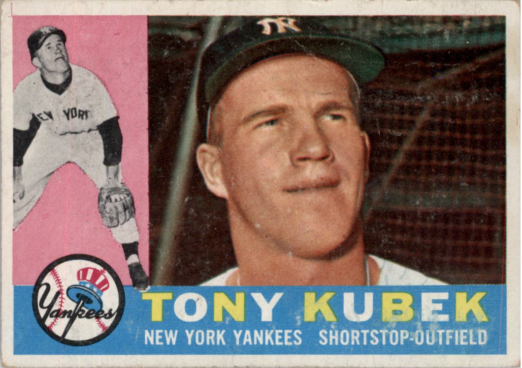 1958 Topps #393 Tony Kubek New York Yankees Baseball Card EX+