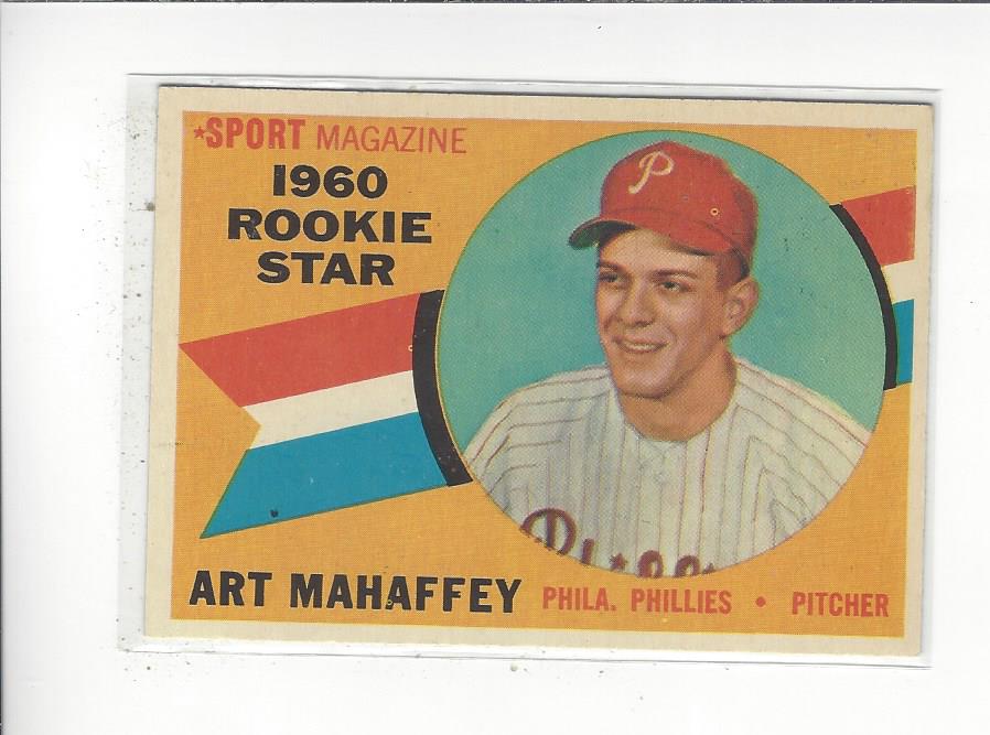 1960 Topps #138 Art Mahaffey RS RC