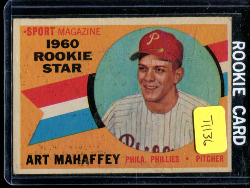 1960 Topps #138 Art Mahaffey RS RC