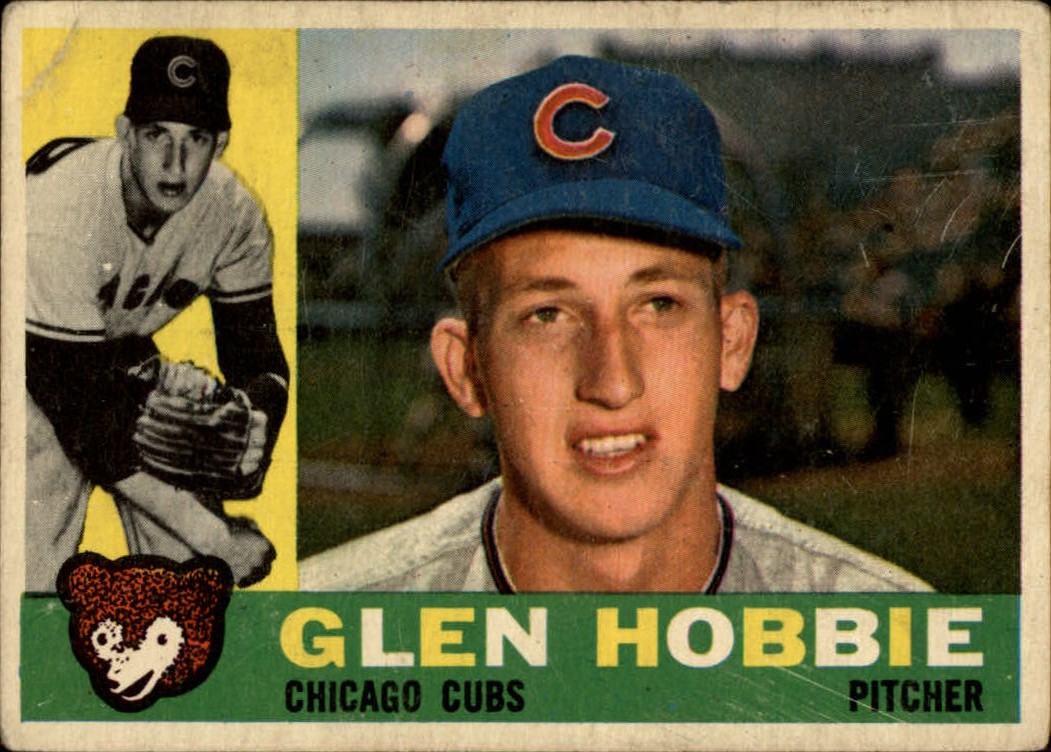 1960 Topps #182 Glen Hobbie