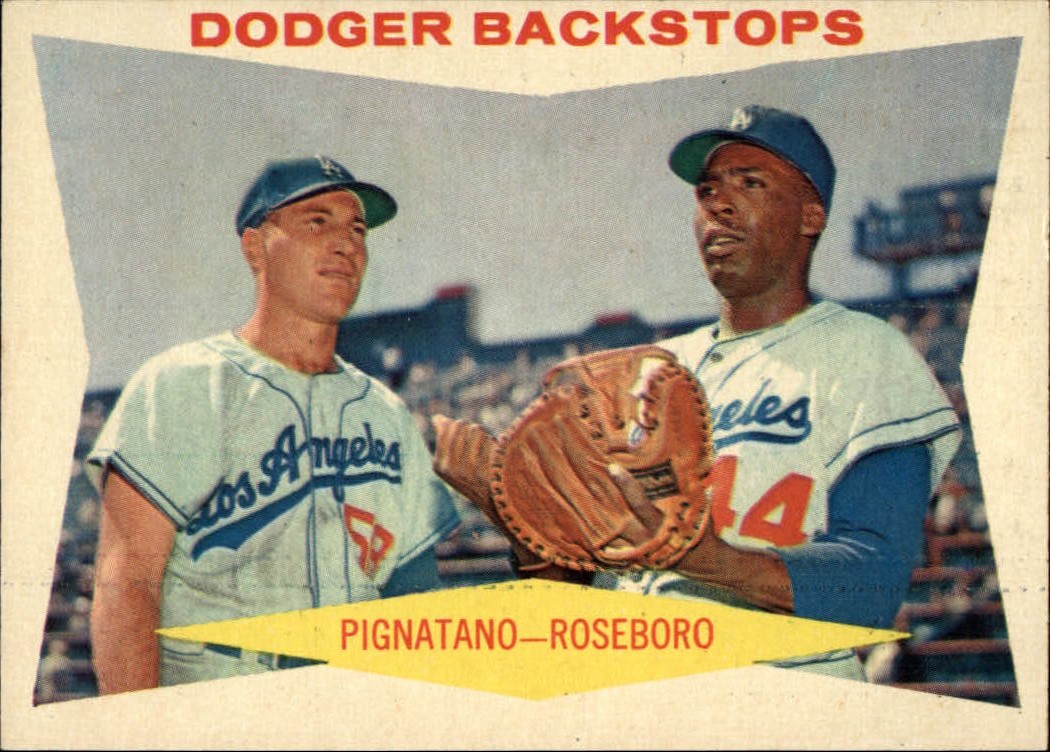 1960 Topps #292 Dodger Backstops/Joe Pignatano/John Roseboro