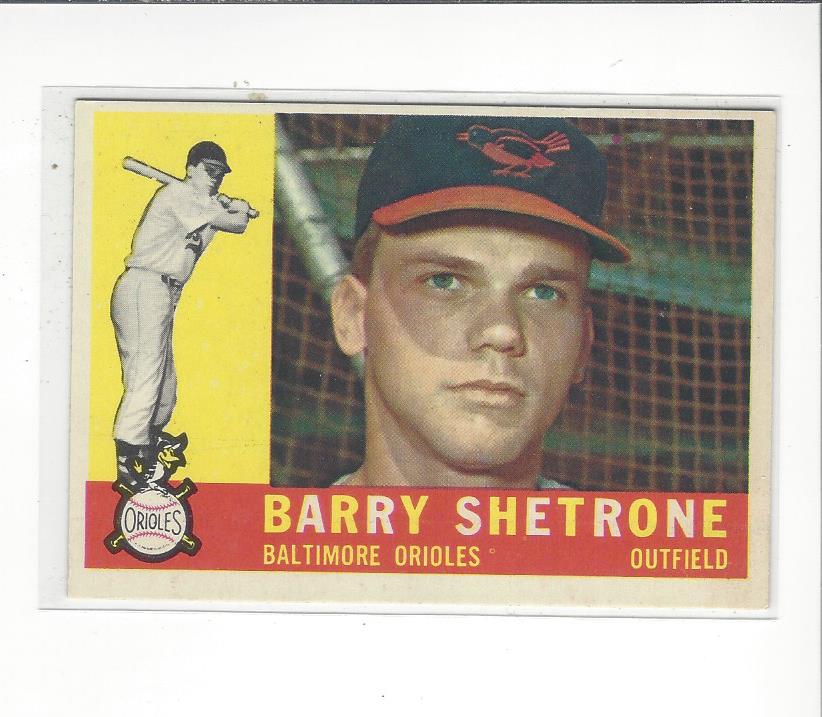 1960 Topps #348 Barry Shetrone RC