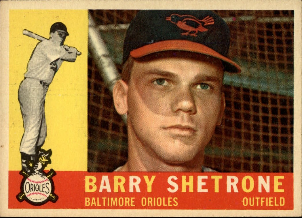 1960 Topps #348 Barry Shetrone RC