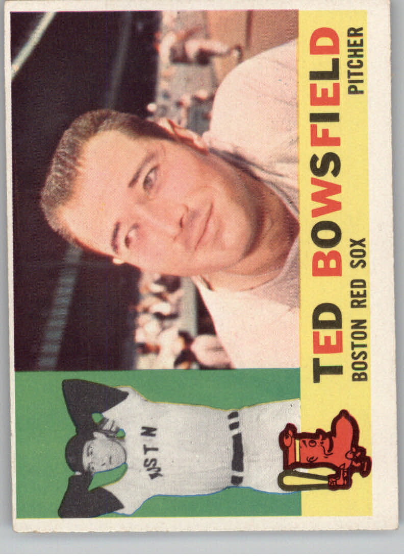 1960 Topps #382A Ted Bowsfield WB