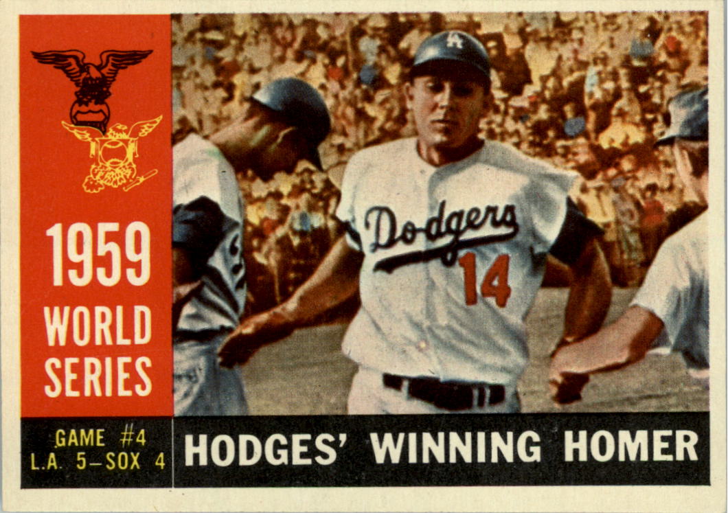 1960 Topps #388 World Series Game 4/Gil Hodges/Winning Homer