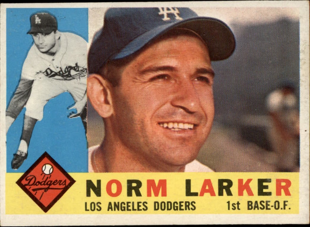 1960 Topps #394A Norm Larker WB