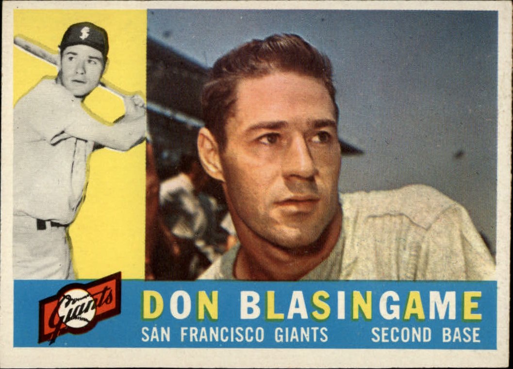 1960 Topps #397A Don Blasingame WB