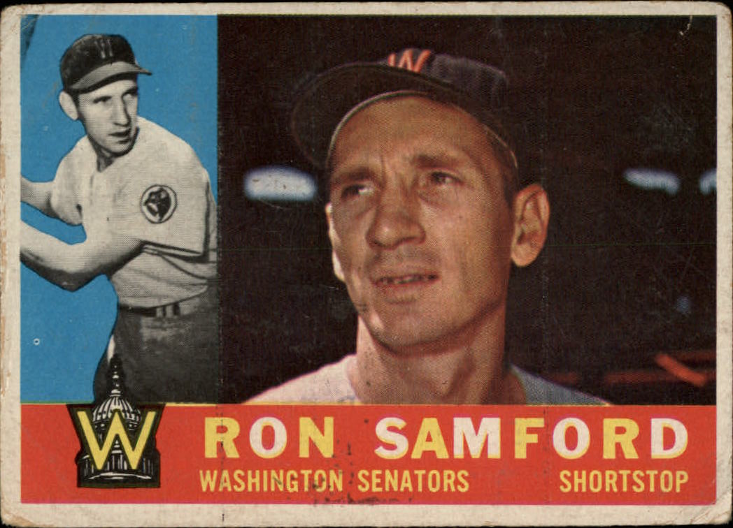 1960 Topps #409A Ron Samford WB