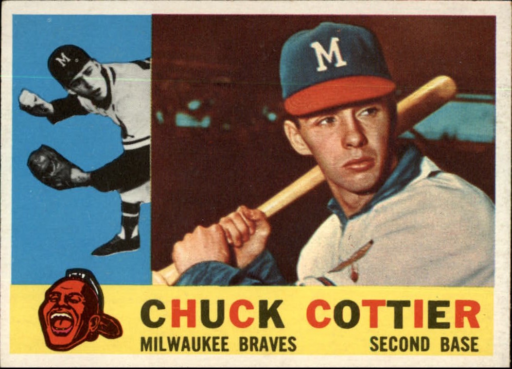 1960 Topps #417A Chuck Cottier WB