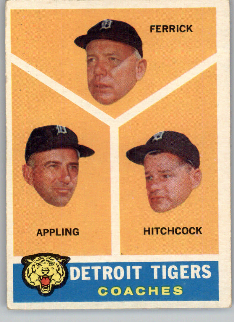 1960 Topps #461 Tigers Coaches/Tom Ferrick/Luke Appling/Billy Hitchcock