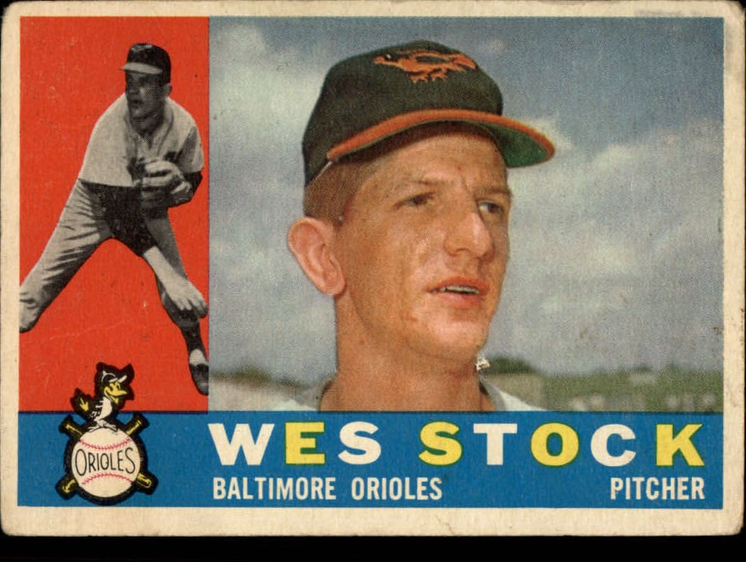 1960 Topps #481 Wes Stock RC
