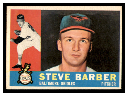 1960 Topps #514 Steve Barber RC