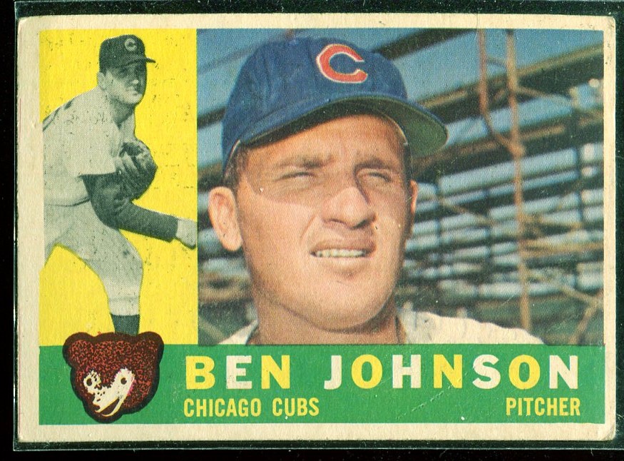 1960 Topps #528 Ben Johnson RC