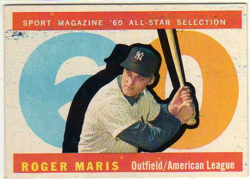 1960 Topps #565 Roger Maris AS