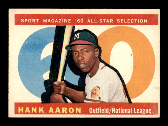 1960 Topps #566 Hank Aaron AS