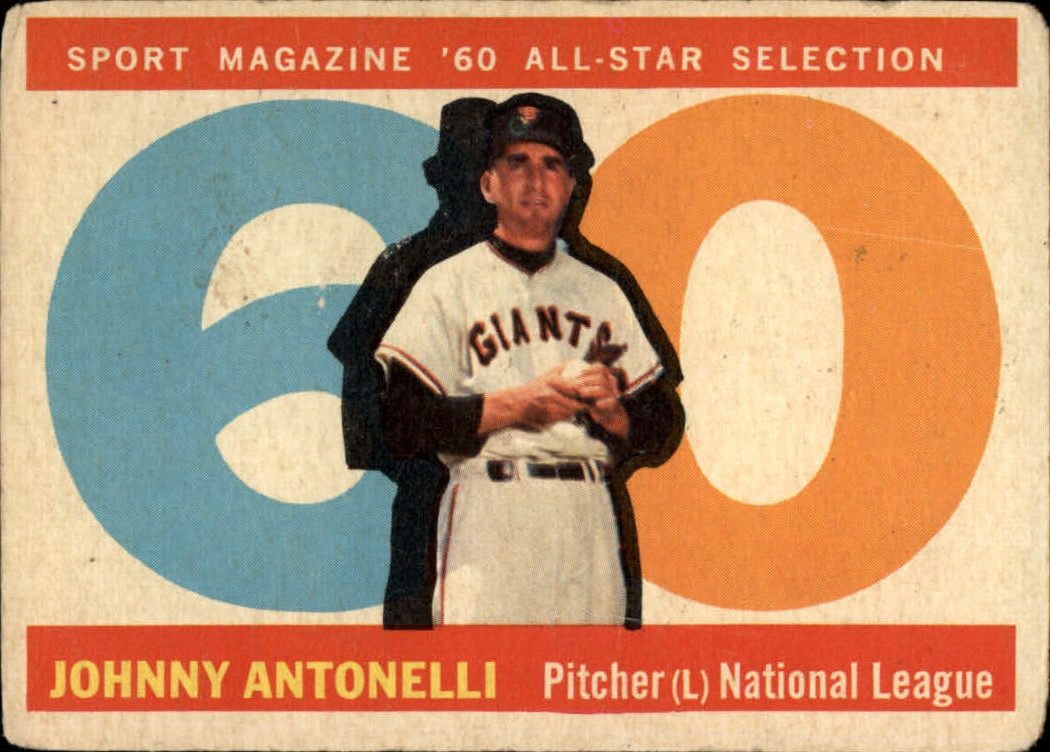 1960 Topps #572 Johnny Antonelli AS