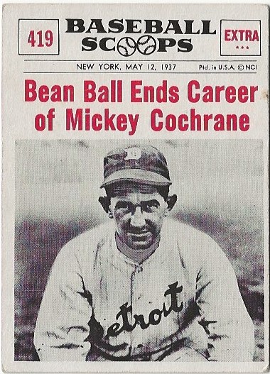 1961 Nu-Card Scoops #419 Mickey Cochrane
