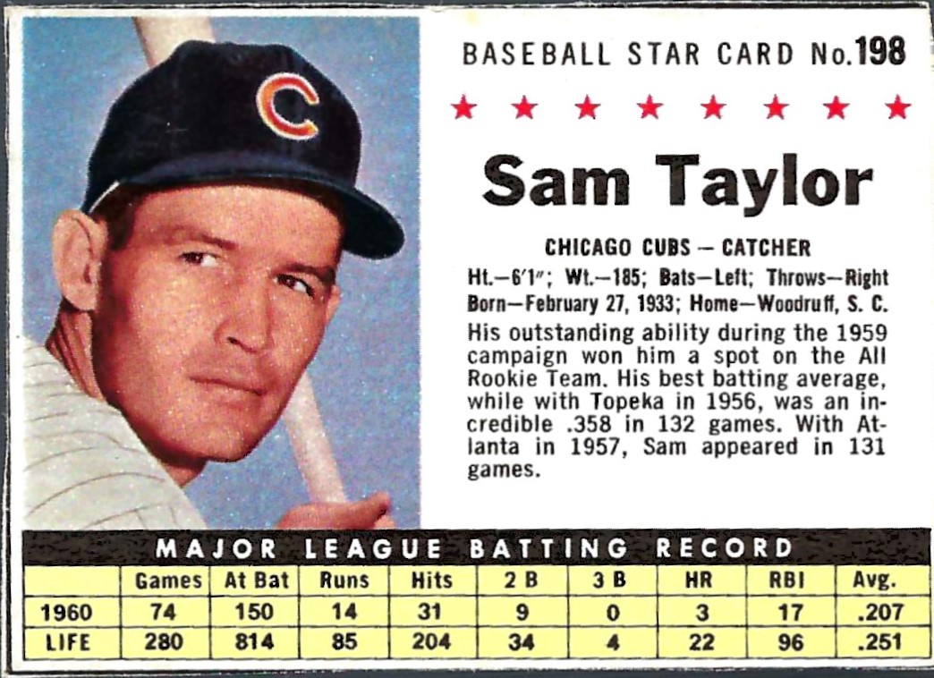 1961 Post #198A Sam Taylor COM