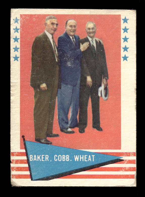 1961 Fleer #1 Frank Baker CL/Ty Cobb/Zack Wheat