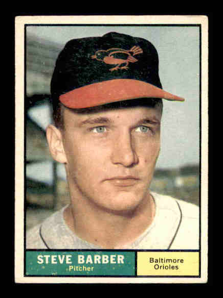 1961 Topps #125 Steve Barber