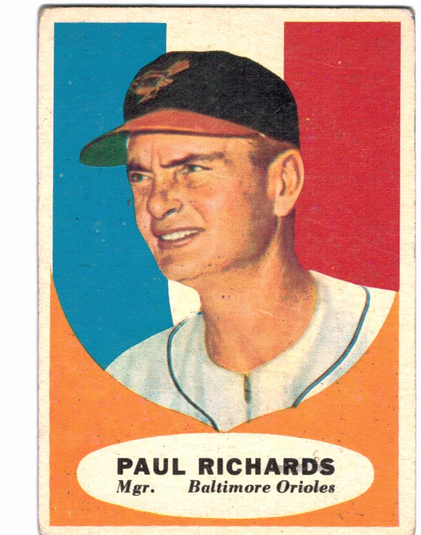 1961 Topps #131 Paul Richards MG
