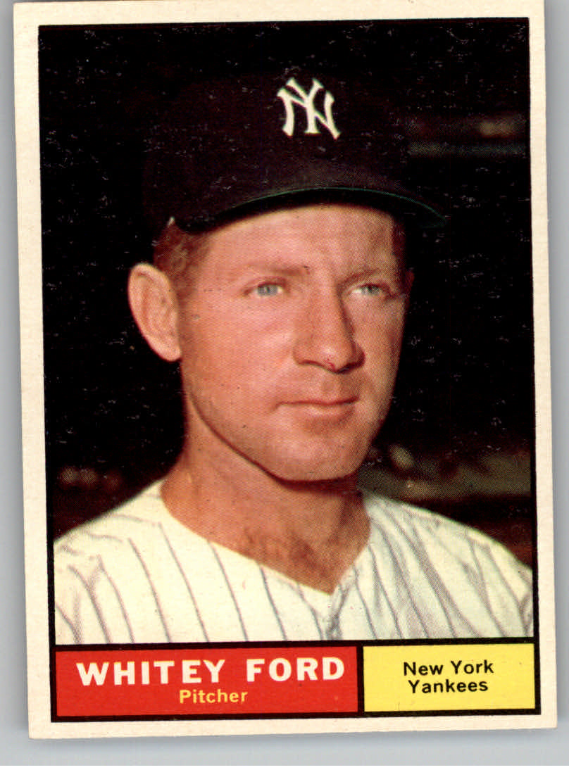 1961 Topps #160 Whitey Ford UER/Incorrectly listed/as 5'0 tall