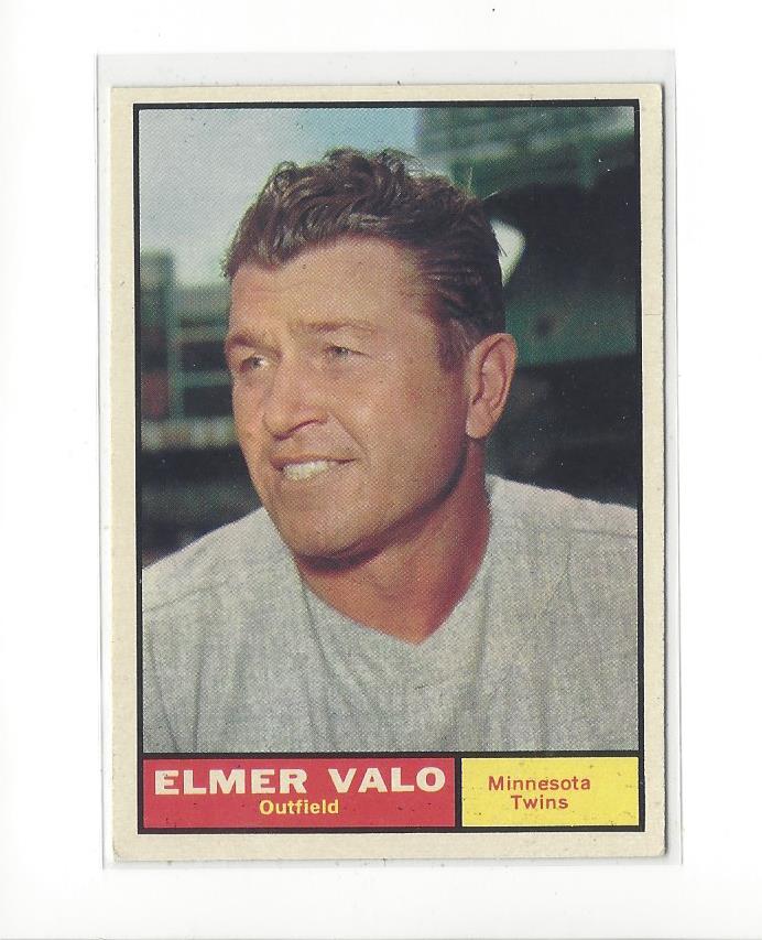 1961 Topps #186 Elmer Valo