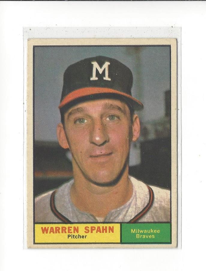 1961 Topps #200 Warren Spahn