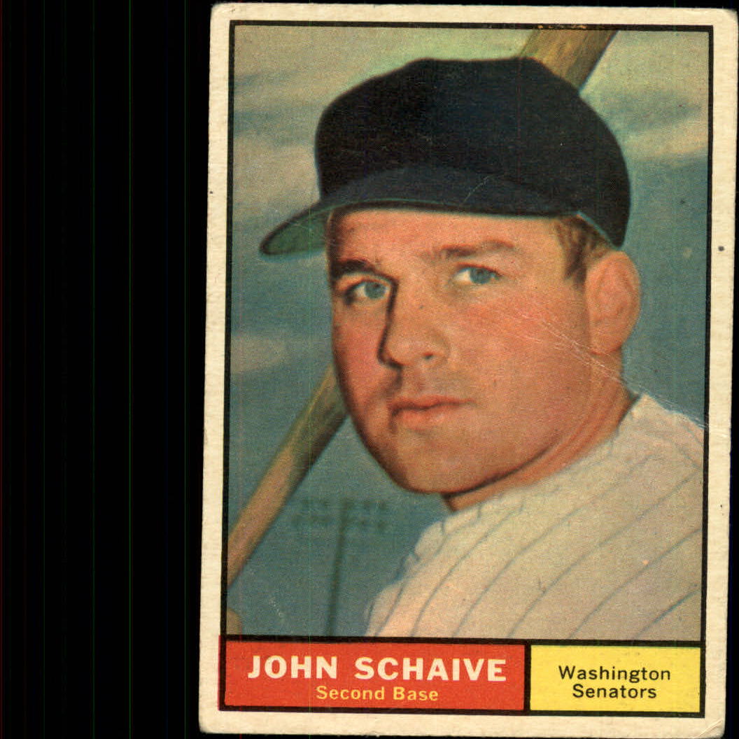 1961 Topps #259 John Schaive RC