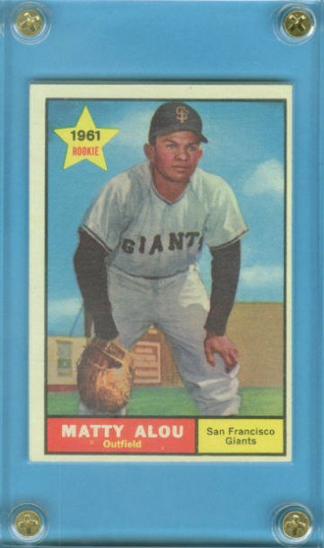 1961 Topps #327 Matty Alou RC