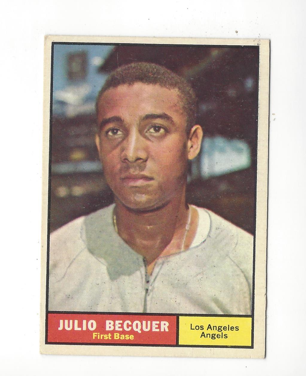 1961 Topps #329 Julio Becquer