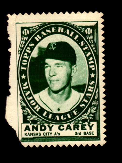 1961 Topps Stamps #158 Andy Carey