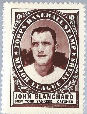 1961 Topps Stamps #190 John Blanchard