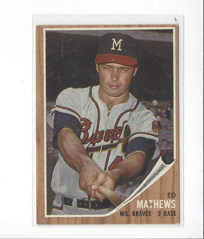 1962 Topps #30 Eddie Mathews