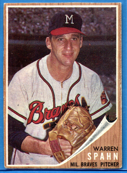 1962 Topps #100 Warren Spahn