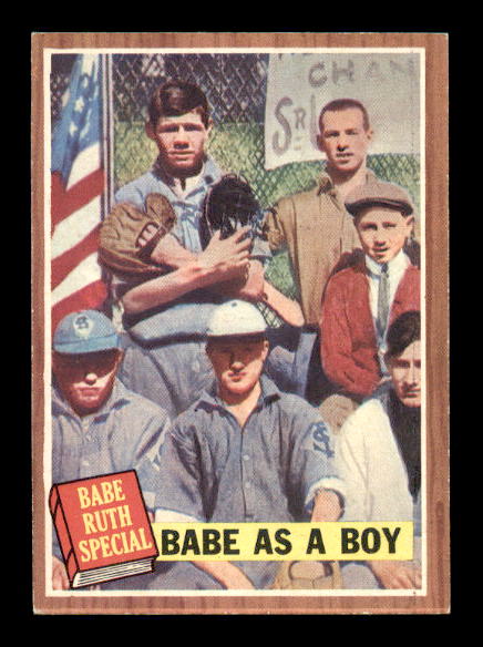 1962 Topps #135 Babe Ruth Special 1/Babe as a Boy