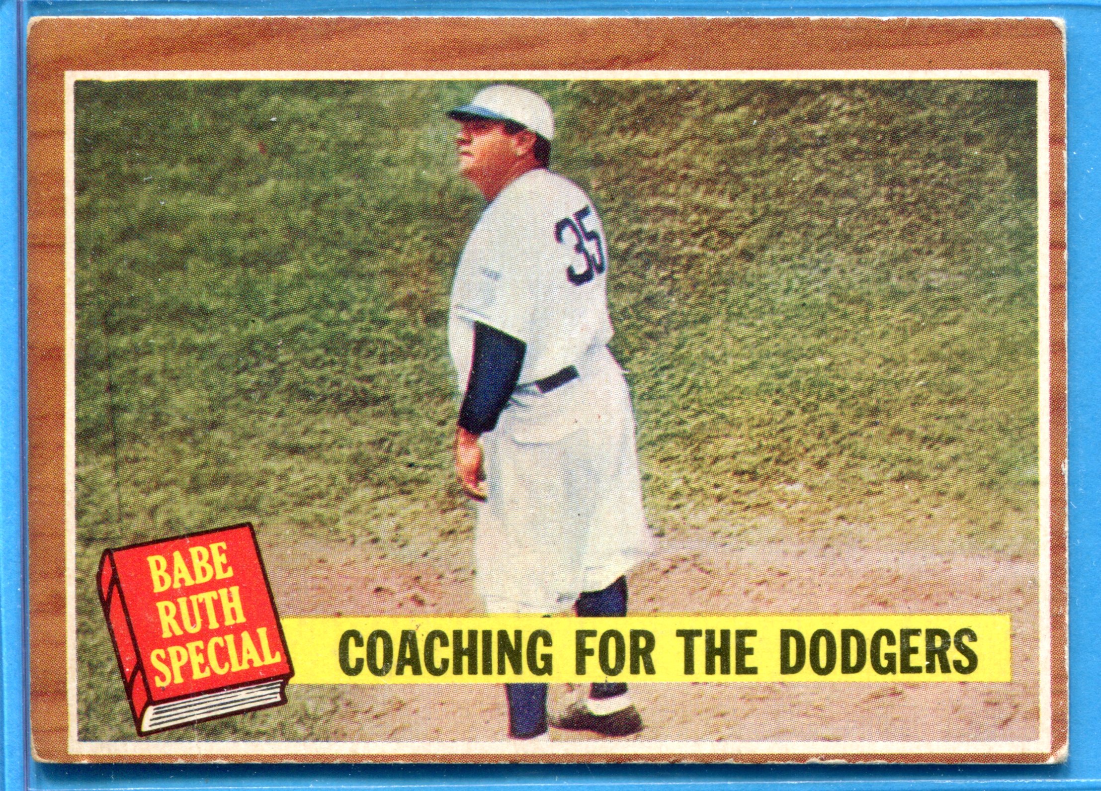 1962 Topps #142 Babe Ruth Special 8/Coaching the Dodgers