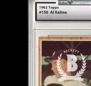 1962 Topps #150A Al Kaline/Green Tint