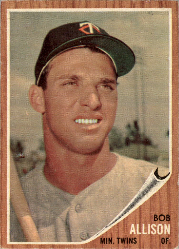 1962 Topps #180A Bob Allison/Green Tint