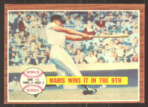 1962 Topps #234 World Series Game 3/Roger Maris
