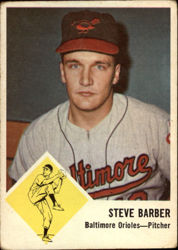 1963 Fleer #1 Steve Barber